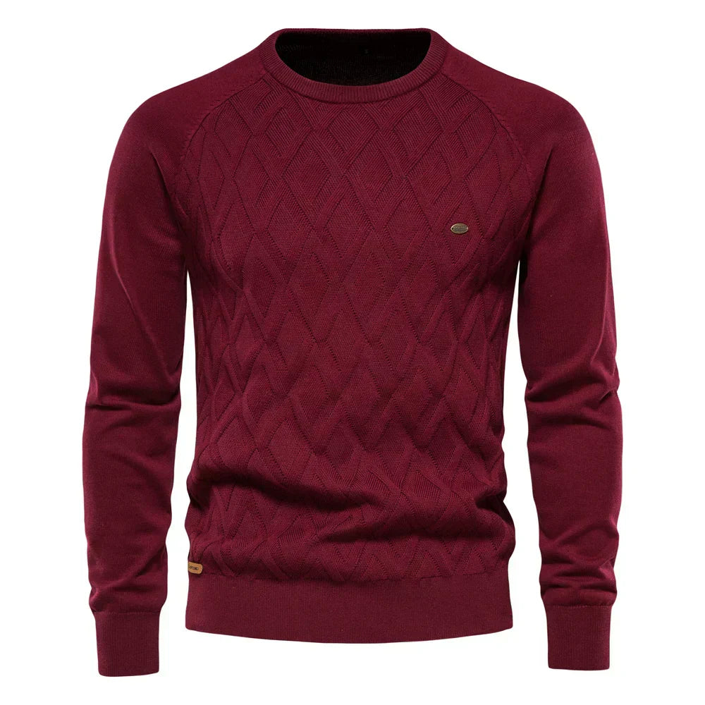 BOSSHARD | Herrenpullover mit Karomuster