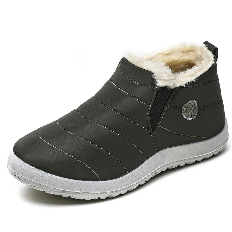 Herren Winterstiefel – Wasserdichte Slip-On Ankle Boots mit Warmfutter