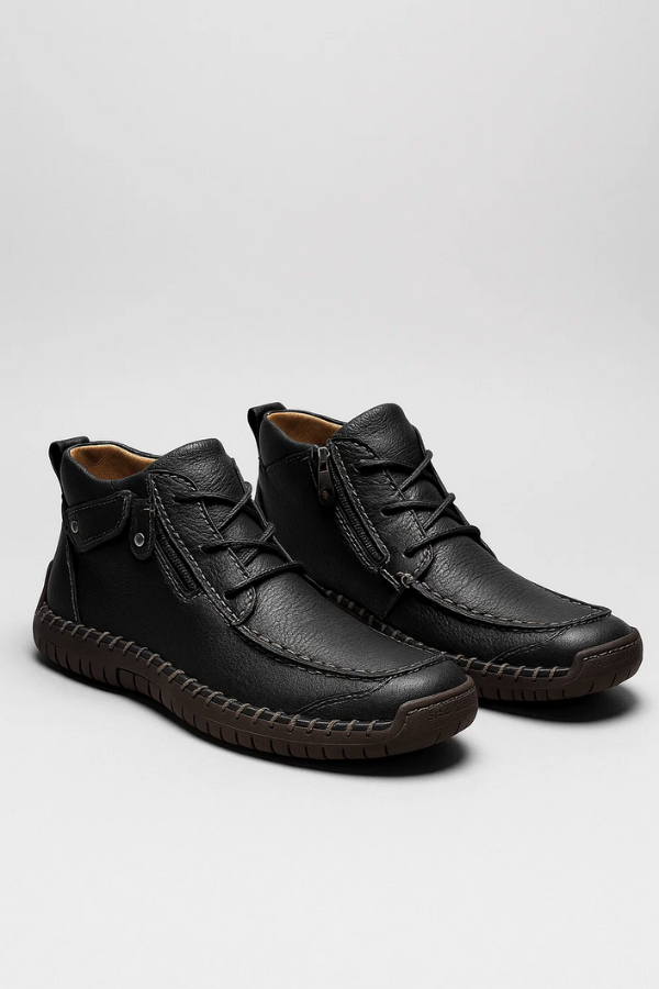 Herren Orthopädische Lederschuhe – Stabil, Bequem & Alltagstauglich