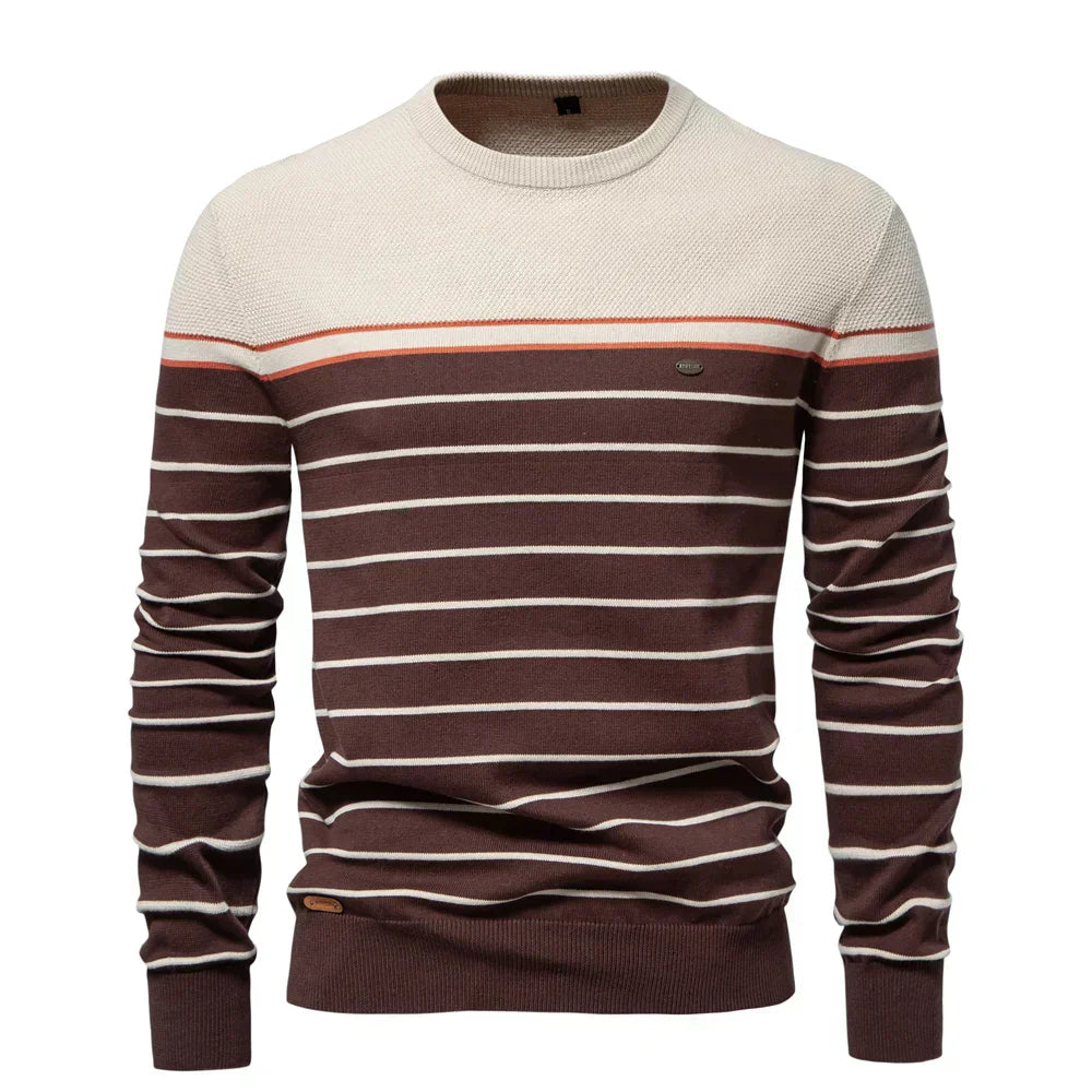 BOSSHARD | Herrenpullover mit Streifenmuster