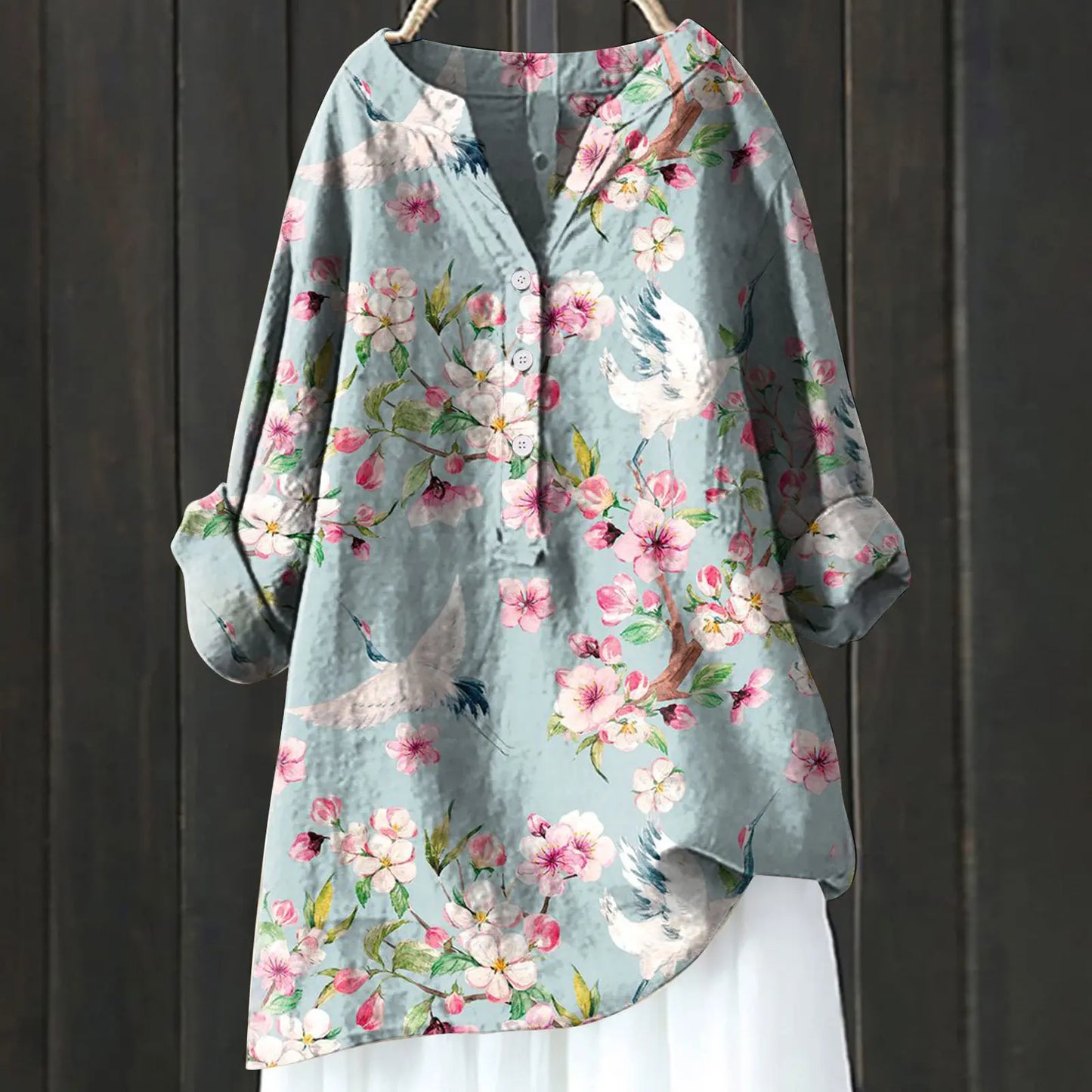 ISALINE I LANGE BLUMENBLUSE