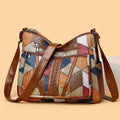 Solara – Elegante Lederhandtasche im Mosaikdesign