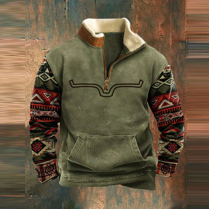 Gisbert – Bequemer Pullover Mit Reißverschluss