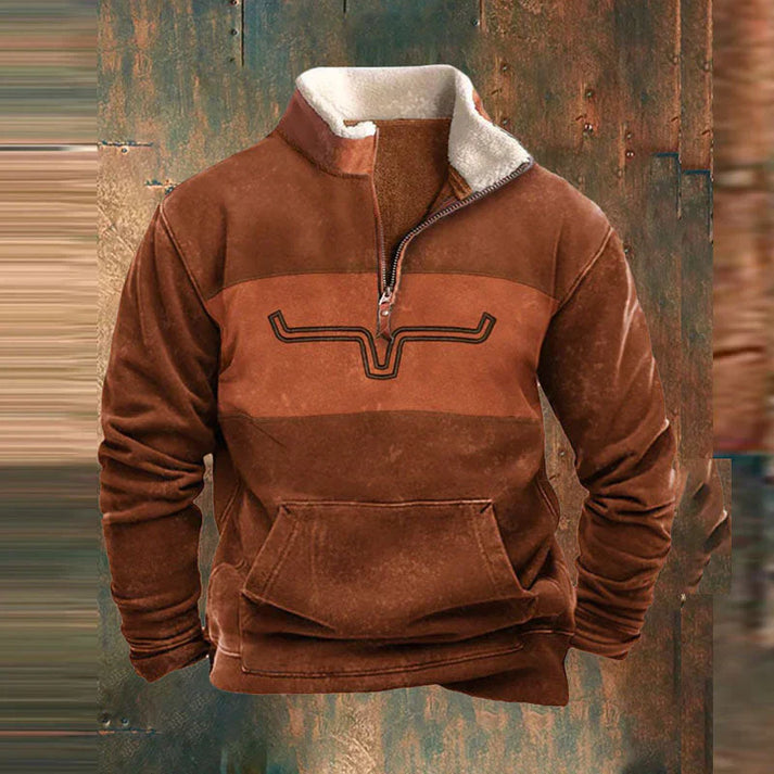 Gisbert – Bequemer Pullover Mit Reißverschluss