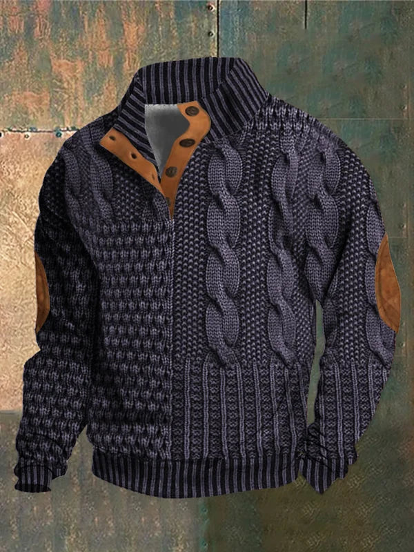 Gwydion | Patchwork-Strickpullover