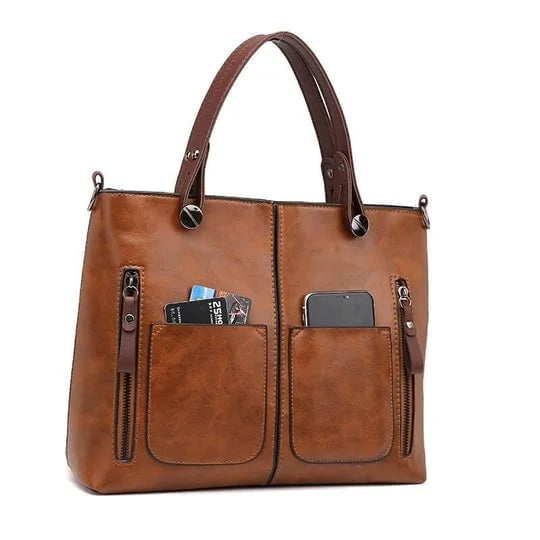 Schultertasche Britney aus Leder – Elegant und Zeitlos