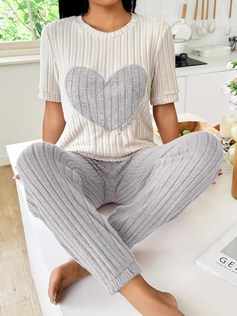 Einsatz Pyjama Amore Aus Rippvelours