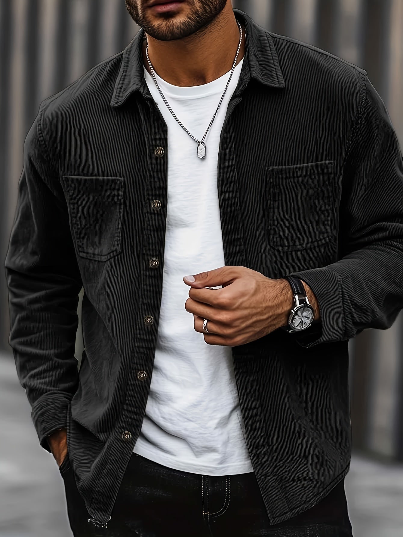 Johan | Herren Cordhemdjacke