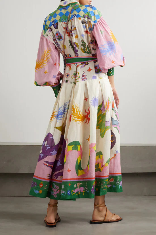 Schickes langes Abendkleid im Retro-Stil