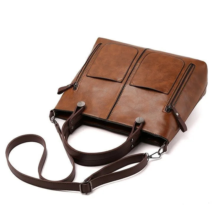 Schultertasche Britney aus Leder – Elegant und Zeitlos