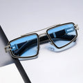 Leelaine | Bold Shield Square Frame Luxury Sunglasses – UV400 Protection