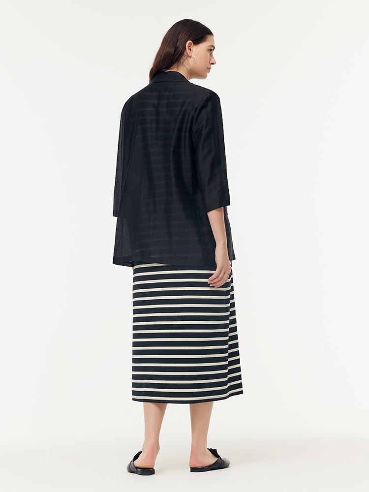 Damenjacke Tencel mit einem Knopf