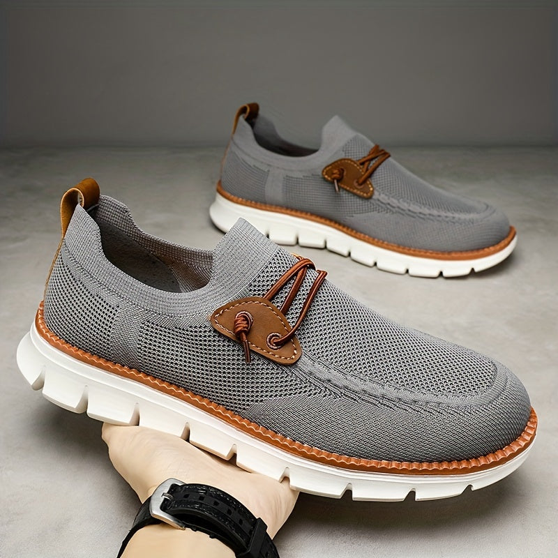Adam Herren Sneaker – Leicht, Rutschfest, Bequemer Slip-On Sportschuh