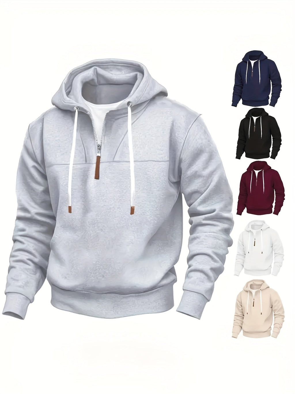 Kolton – Kapuzenpullover Mit Halbem Reißverschluss