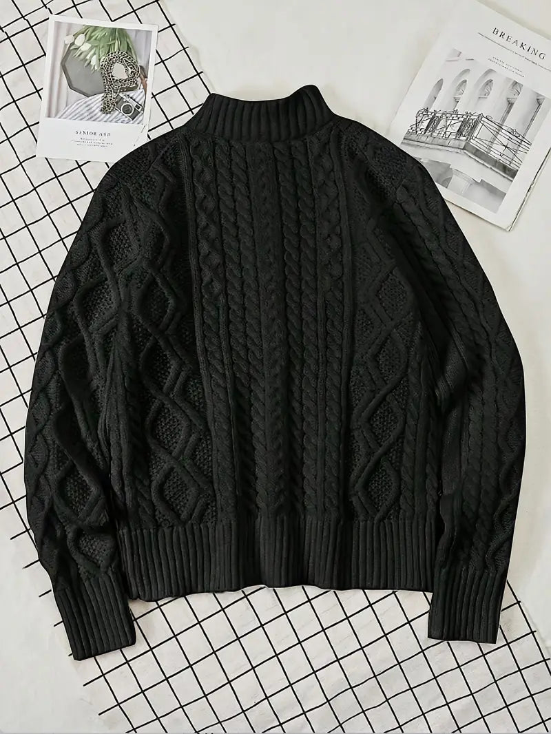 Rabada | Strickpullover Mit Halbem Reißverschluss Und Stehkragen
