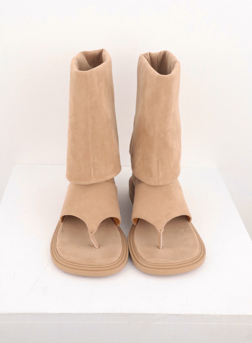 Ausschnitt Zehen Stiefel bis zur Wade CL310