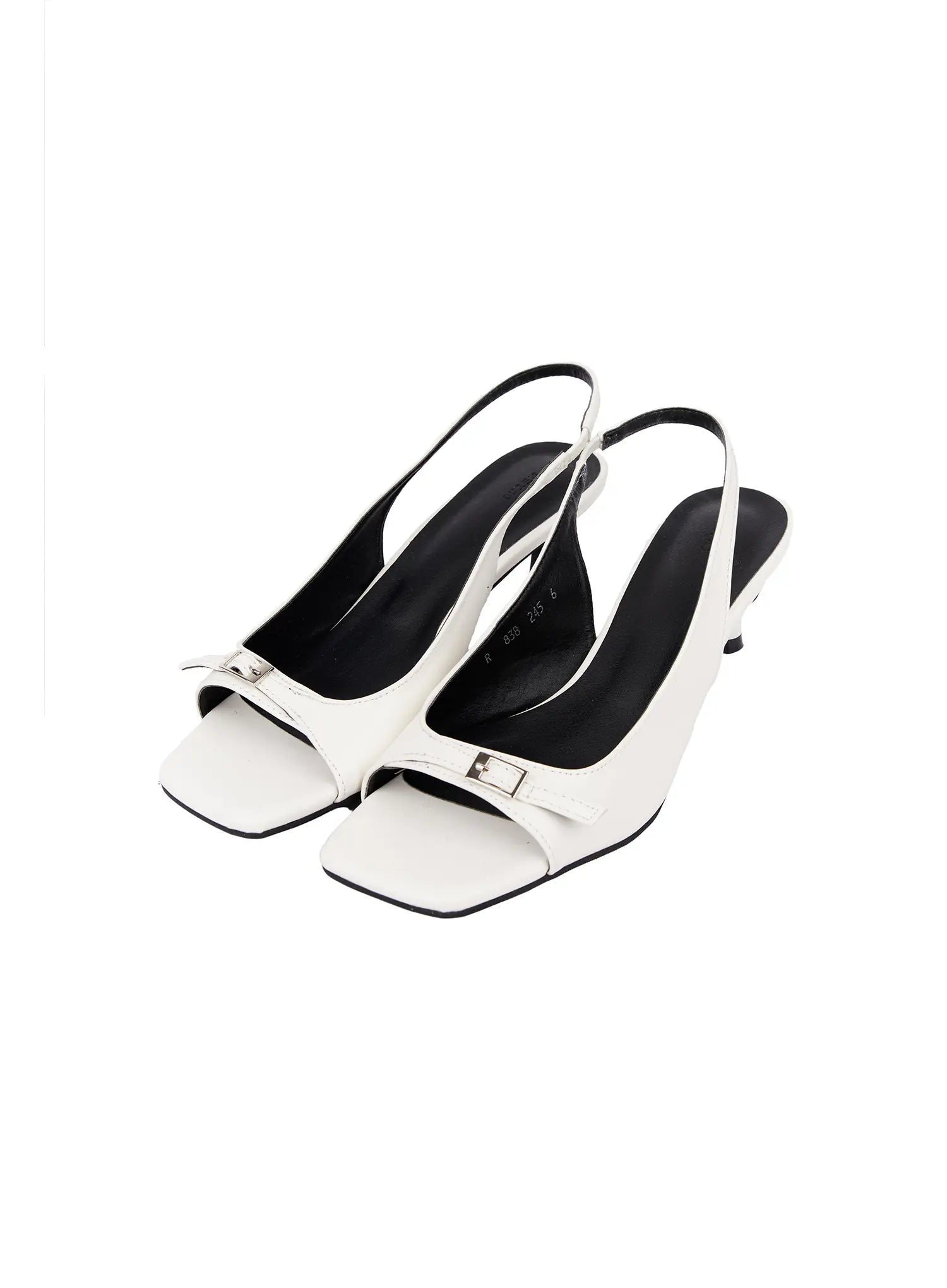 Schnallenriemen Kitten Heels Sandalen CA507