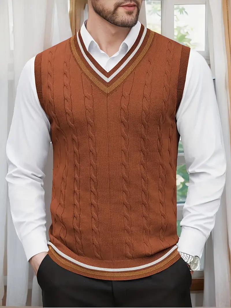 Duane | Ärmelloser Strickpullover