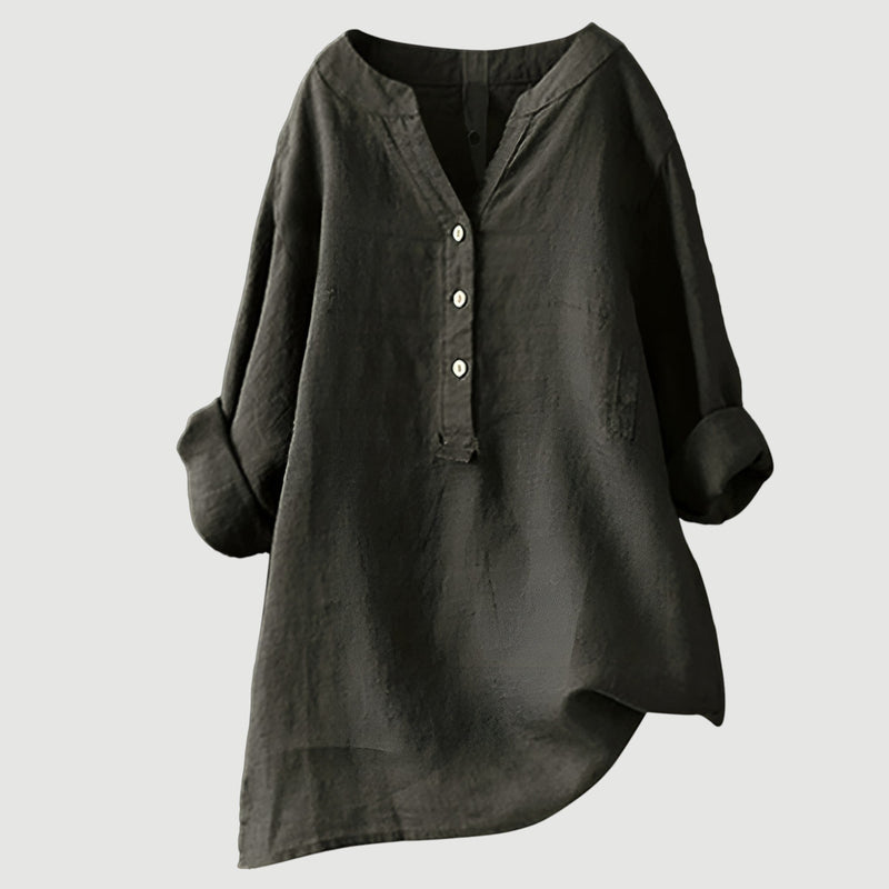 Zarina Damen Leinenbluse – Bequem, Leicht & Luftig