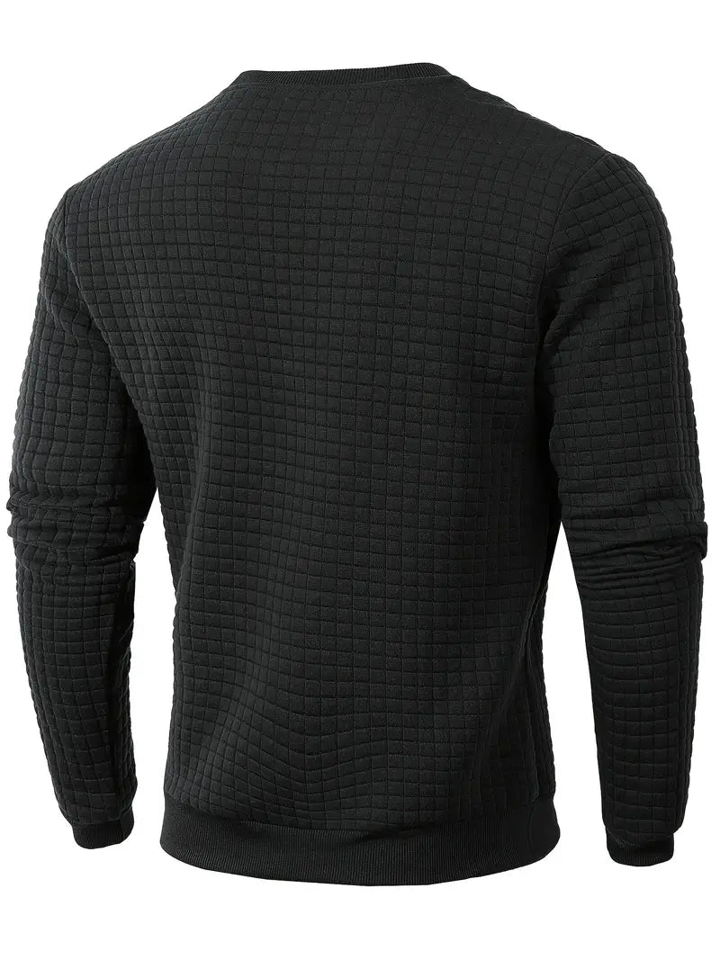 Andreas Herren Pullover – Boho Karo, Langarm, Gemütlich