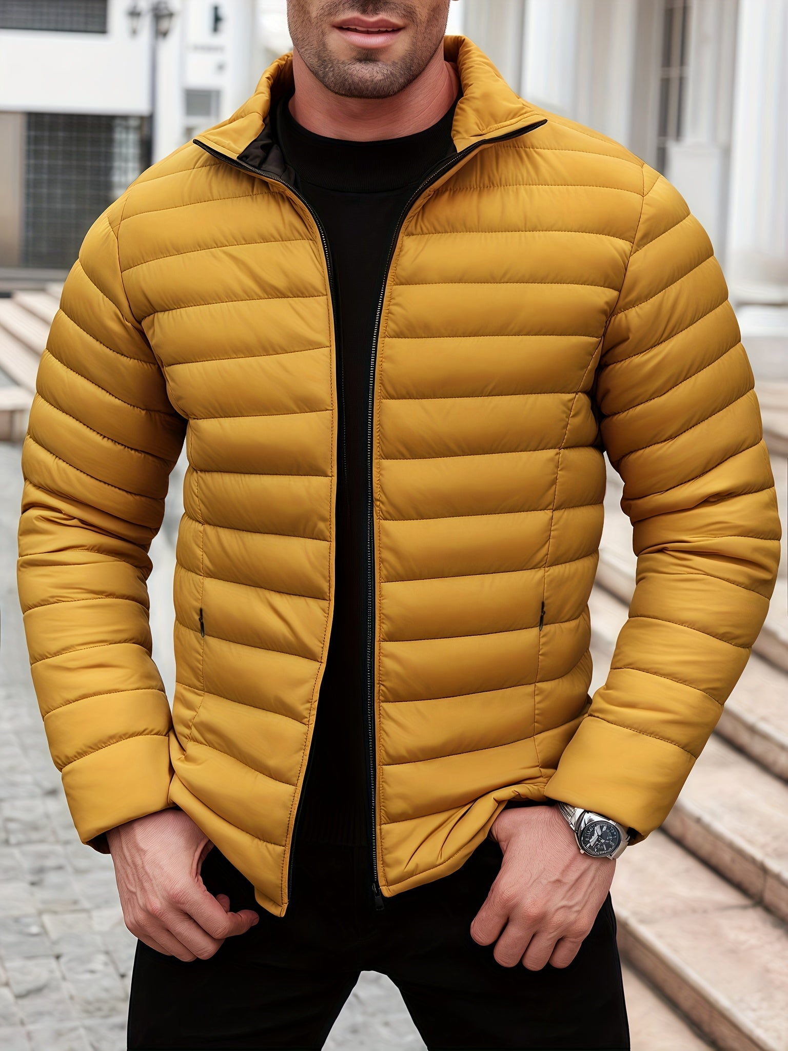 Kristian | Gesteppte Pufferjacke Mit Reißverschluss