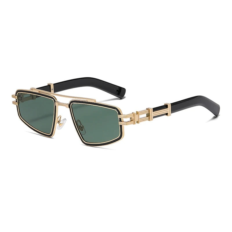 Leelaine | Bold Shield Square Frame Luxury Sunglasses – UV400 Protection