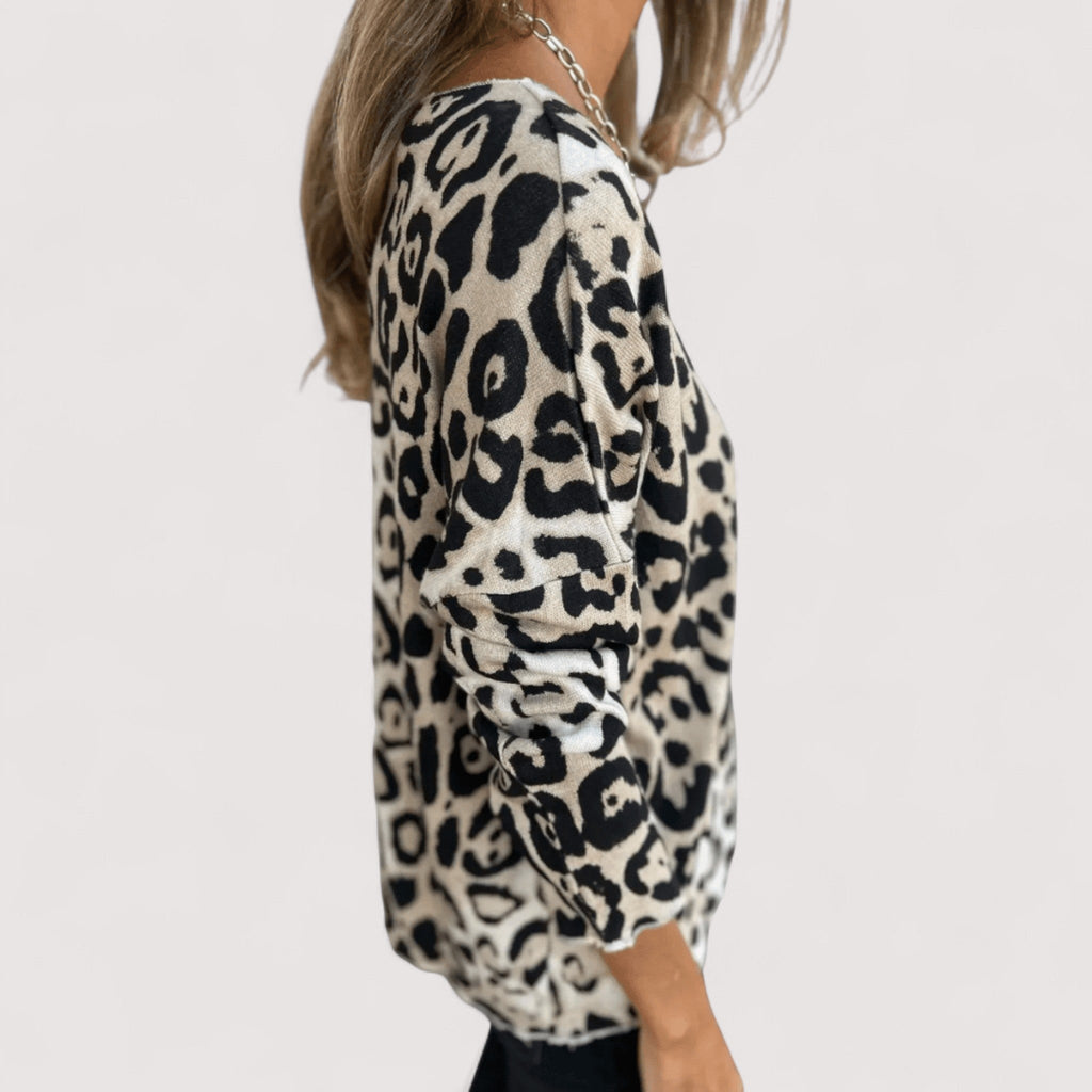 Zlata™ | Legeres Damen-Top mit Leopardenmuster