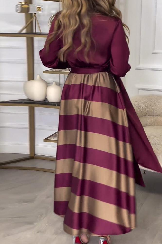Kenda | Elegantes Streifenkleid