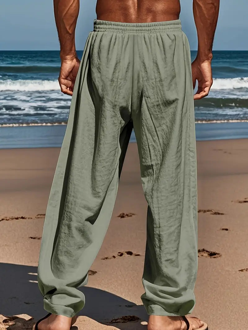 Babaev Stilvolle Leinen Hosen