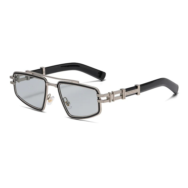 Leelaine | Bold Shield Square Frame Luxury Sunglasses – UV400 Protection