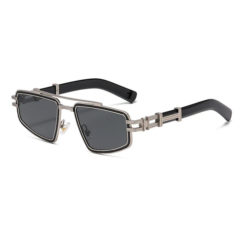 Leelaine | Bold Shield Square Frame Luxury Sunglasses – UV400 Protection