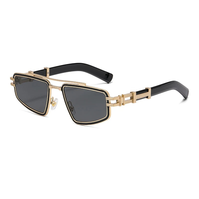 Leelaine | Bold Shield Square Frame Luxury Sunglasses – UV400 Protection