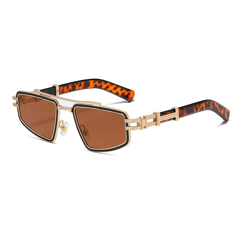 Leelaine | Bold Shield Square Frame Luxury Sunglasses – UV400 Protection
