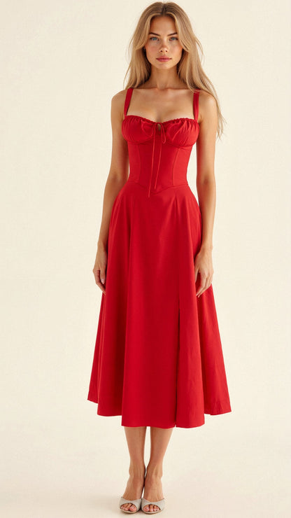 JOSMARA I ELEGANTES KLEID MIT SCHLITZ