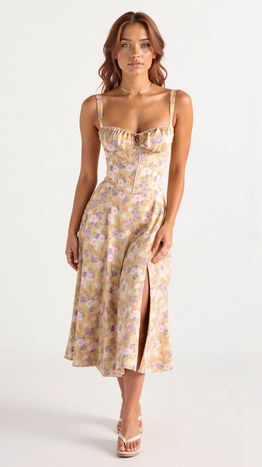 JOSMARA I ELEGANTES KLEID MIT SCHLITZ
