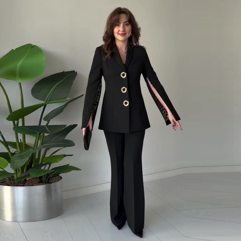 Zara | Blazer und Hose mit geteilten Ärmeln