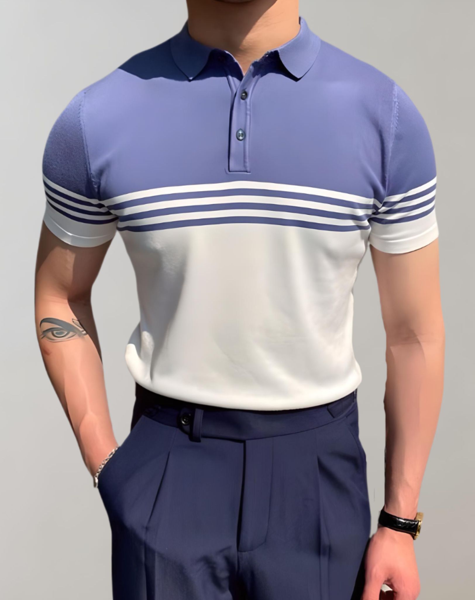Zentralstil Herren Langarmshirt