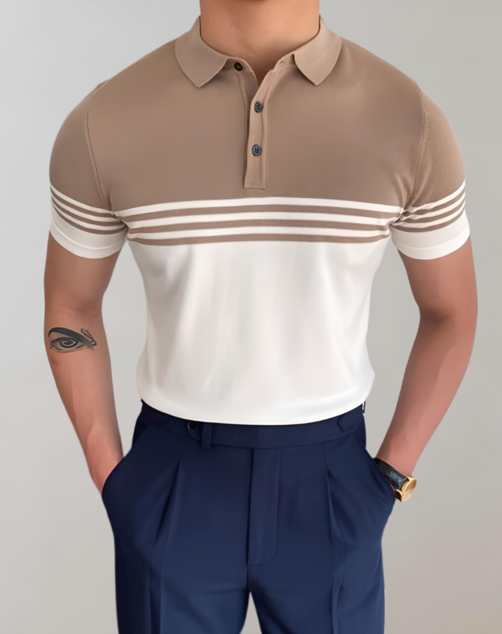 Zentralstil Herren Langarmshirt