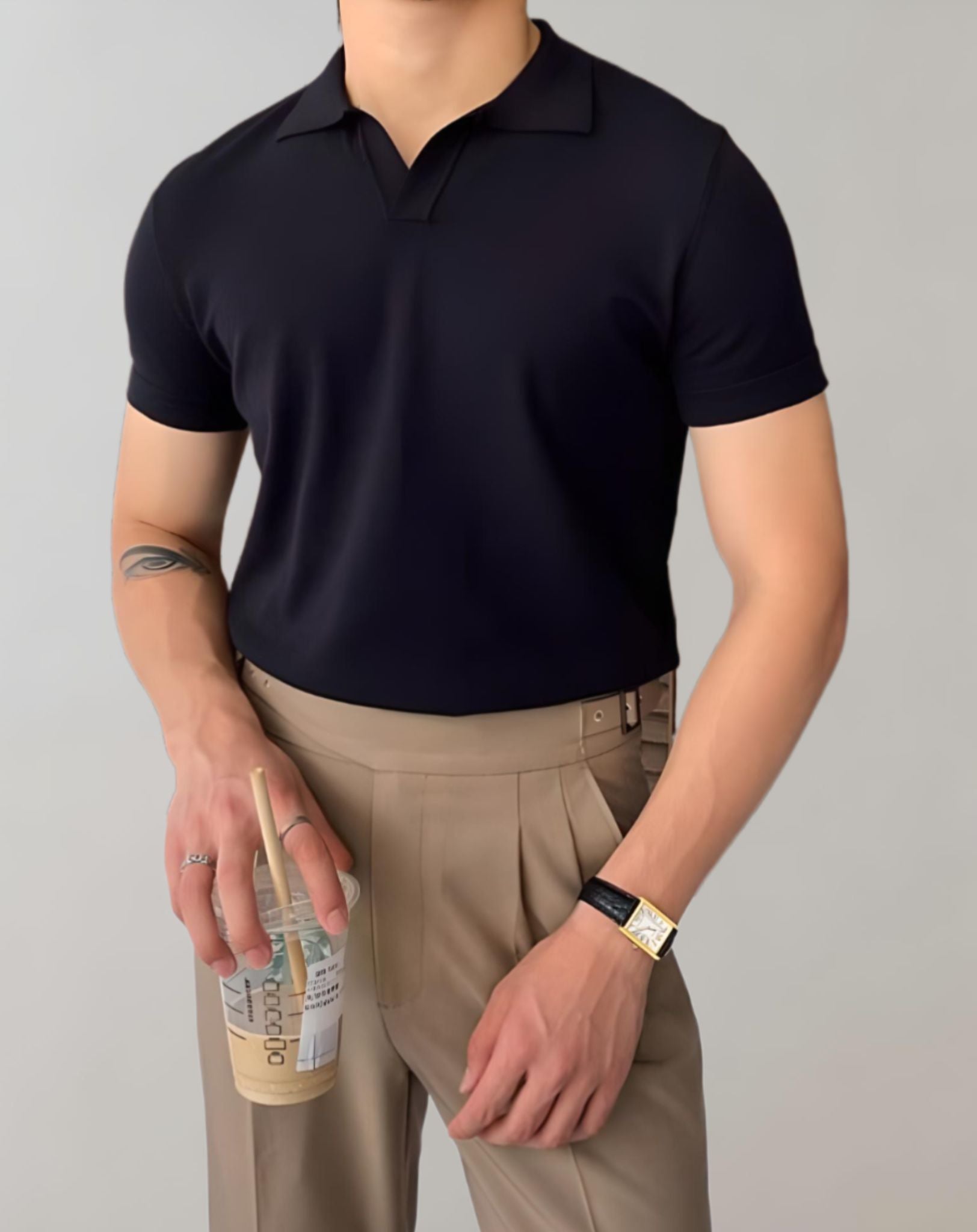 Zentralstil Herren Langarmshirt