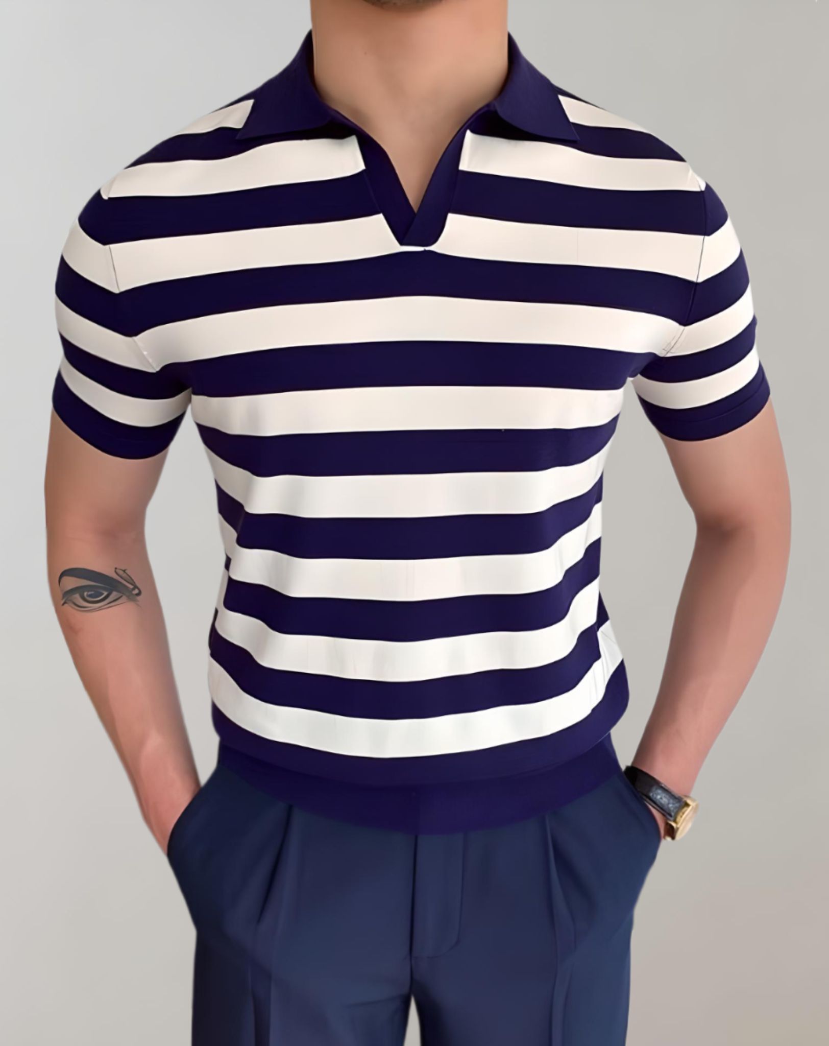 Zentralstil Herren Langarmshirt
