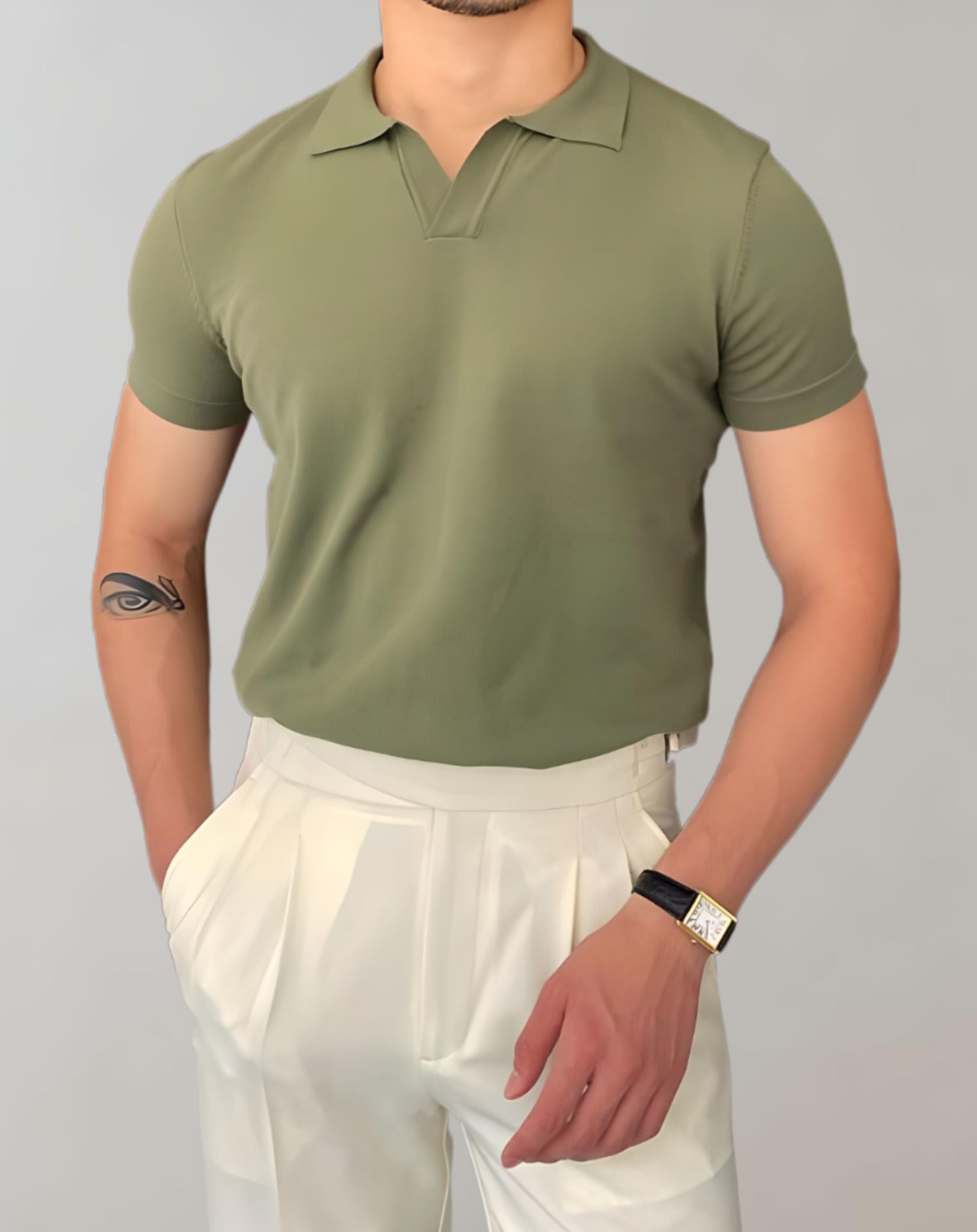 Zentralstil Herren Langarmshirt