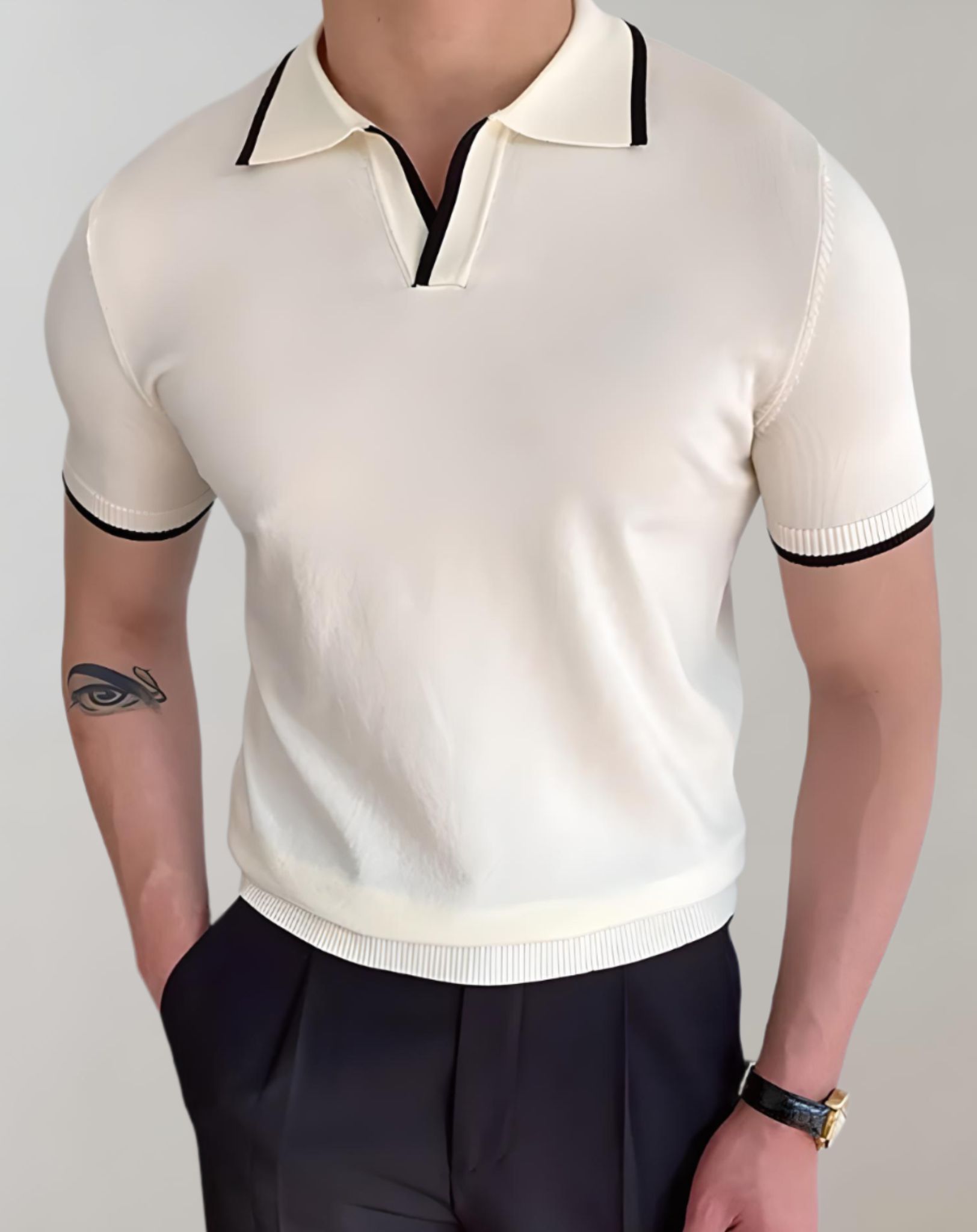 Zentralstil Herren Langarmshirt