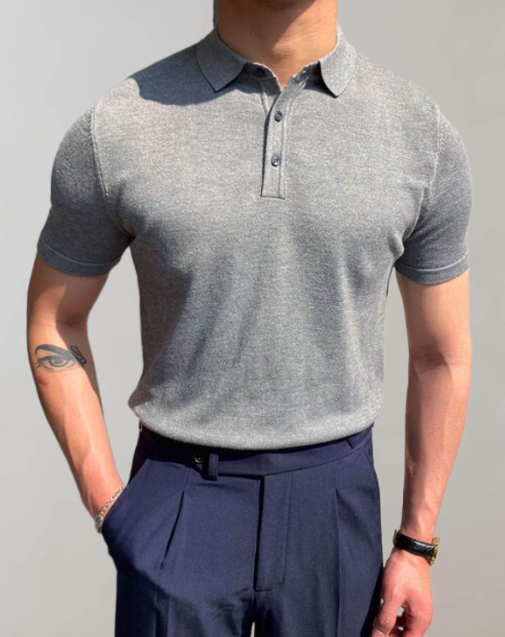 Zentralstil Herren Langarmshirt