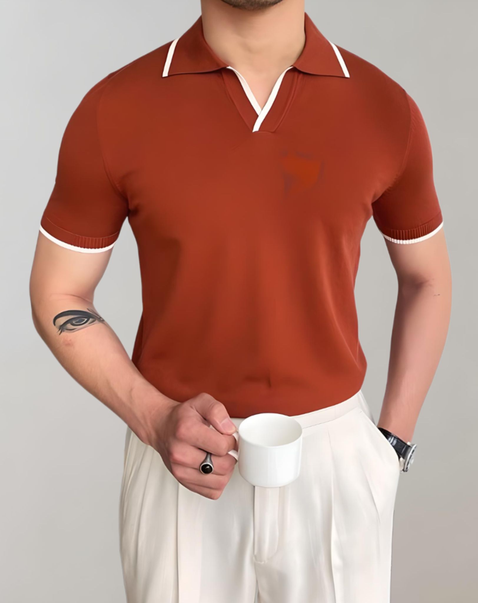 Zentralstil Herren Langarmshirt