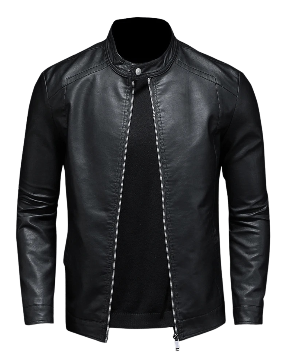Klassische Lederjacke