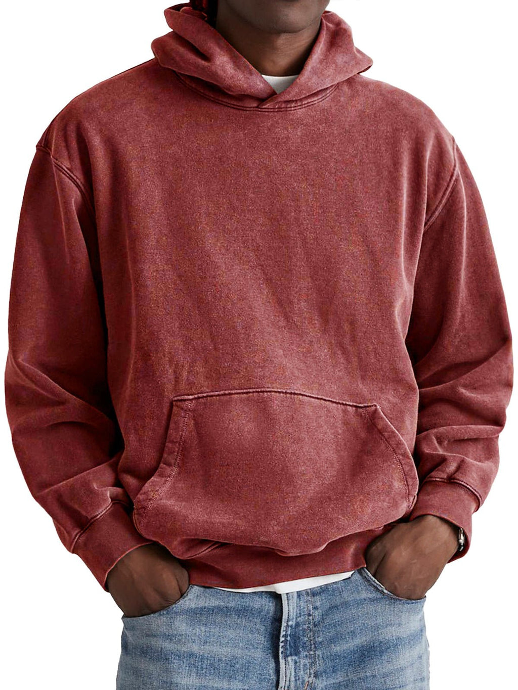 Franco | Lässiger Langarm Kapuzenpullover Aus Baumwolle