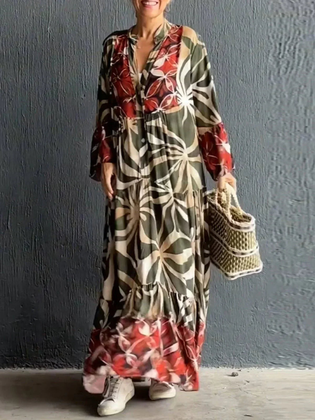 Flaire - Lässiges Kleid mit Blumenmuster