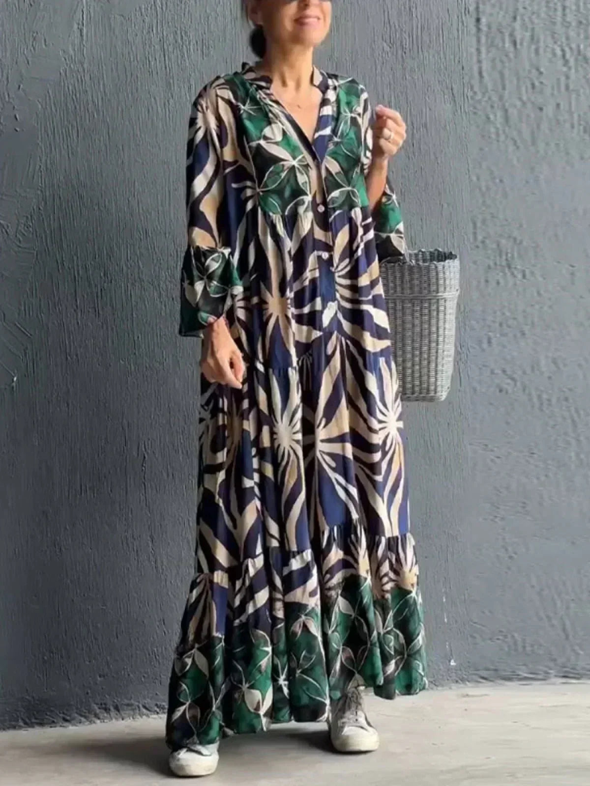 Flaire - Lässiges Kleid mit Blumenmuster